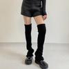 Damen Mädchen Süße Beinwärmer Gestrickt Ausgestellte Beinärmel Goth Häkeln Lockerer Bund Knöchel Haufen Socken Oberschenkel Hohe Socken
