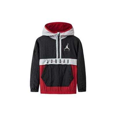 Breathable Hooded Woven Casual Jacket Kids Jackets Black JD2112047GS-001