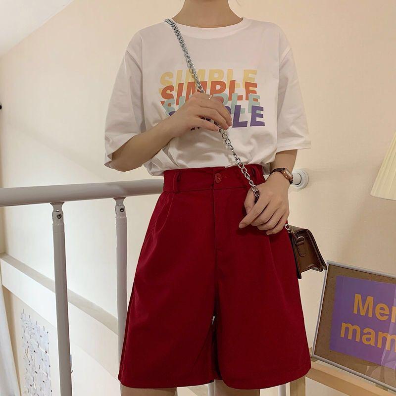 2023 Plus-Size Women's High Waist Casual Wide Leg Shorts