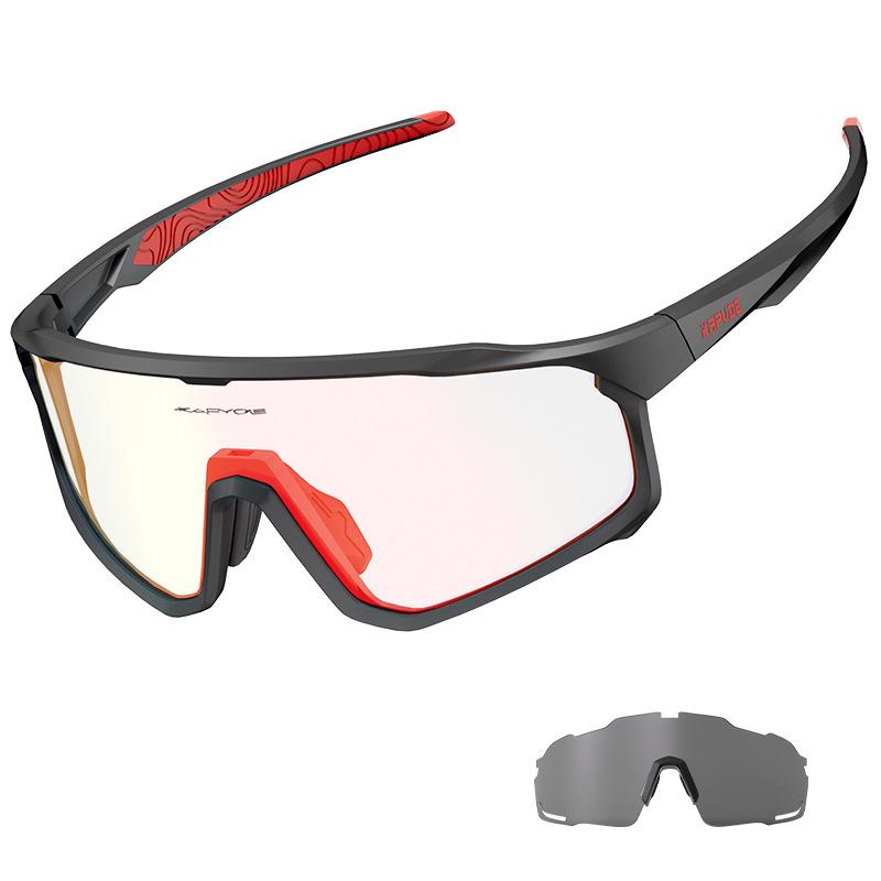 

KAPVOE New color-changing cycling goggles with detachable frames, wind and sand protection, unisex outdoor sports glasses TK93-PH-RE-91BK-01