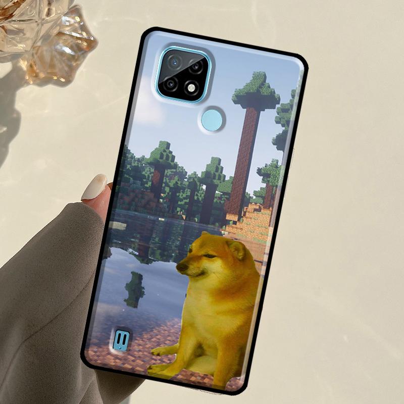 Funny Cheems Doge For Realme 13 11 10 12 14 Pro Plus GT 5 6 6T GT7 Pro C67 C61 C53 C51 C21Y C25S C75 C55 Case