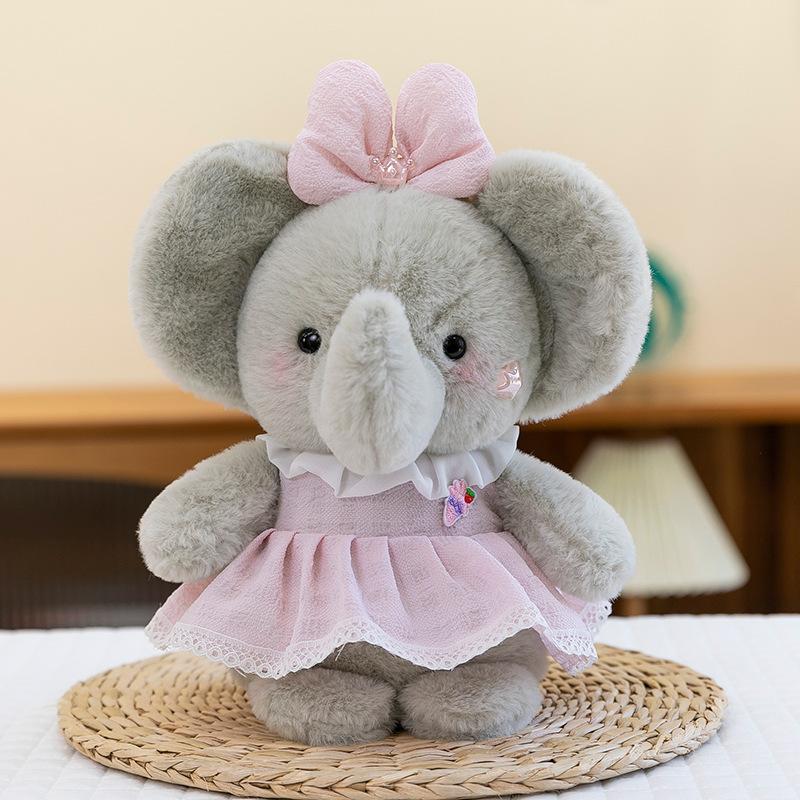 Super Cute Sweet Rabbit Plush Toy Wedding Throwing Sprinkled Flower Skirt Rabbit Souvenir Princess Little Elephant Couch Machine