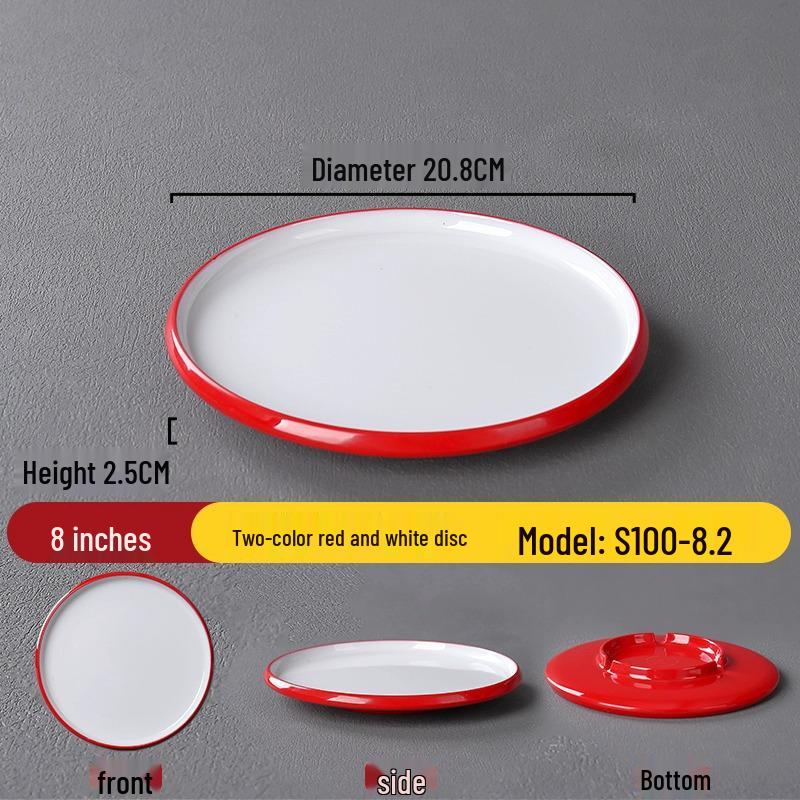 Melamine Nordic Style Cold Dish & Stir-fry Plate for Restaurants and Hotels