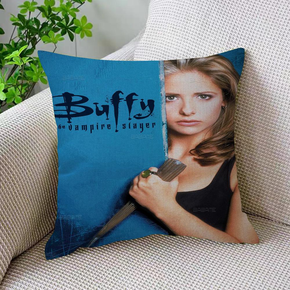 Buffy TV Series The Vampire Slayer Maple Design Cushion Cover Happy Autumn Harvest Decor Holiday Decorati Pillow Cover