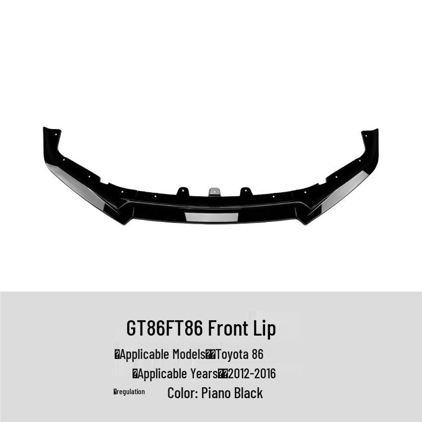 

Toyota 86 GT86 FT86 2012-2016 Front Lip Splitter Spoiler Exterior Trim