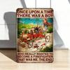 Firefighter Dream Metal Wall Art, 8x12 Inch Rustic Fireman Sign for Boys Room Decor