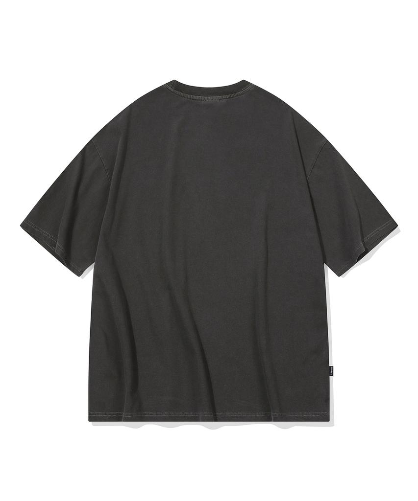 CPGN STUDIO Rose Kitty Pigment Short Sleeve Tee Smoke Black