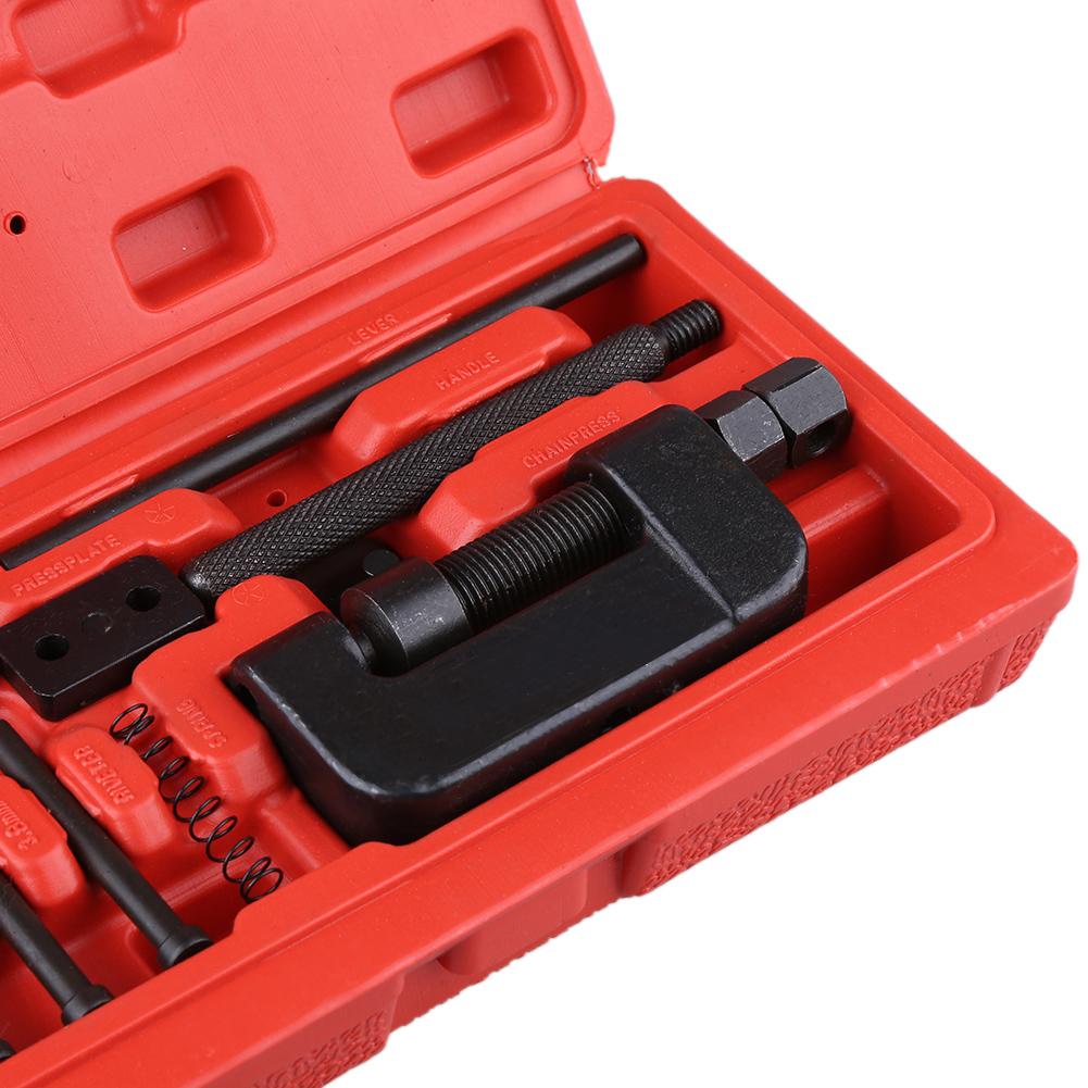 13Pcs Bike Motorcycle Cam Drive Chain Breaker Rivet Cutter Tool Kit