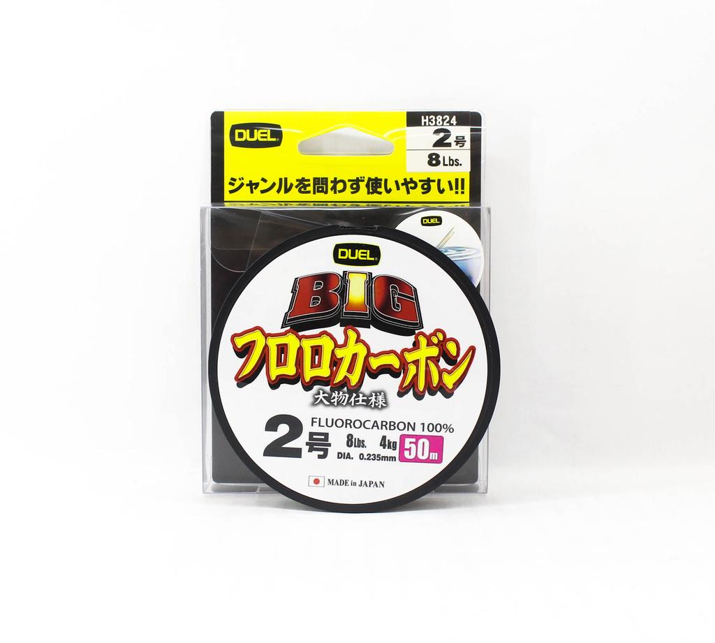 Yo Zuri Duel Big 100% Fluorocarbon 50m Misura 2 8lb 0.235mm H3824 (0603)