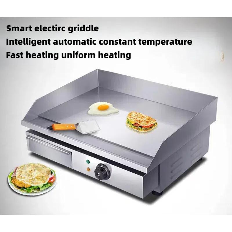 Smart Electric Countertop Flat Top Griddle Grill Commercial Restaurant Fast Heating Teppanyaki Grill Flat Top Grill Machine