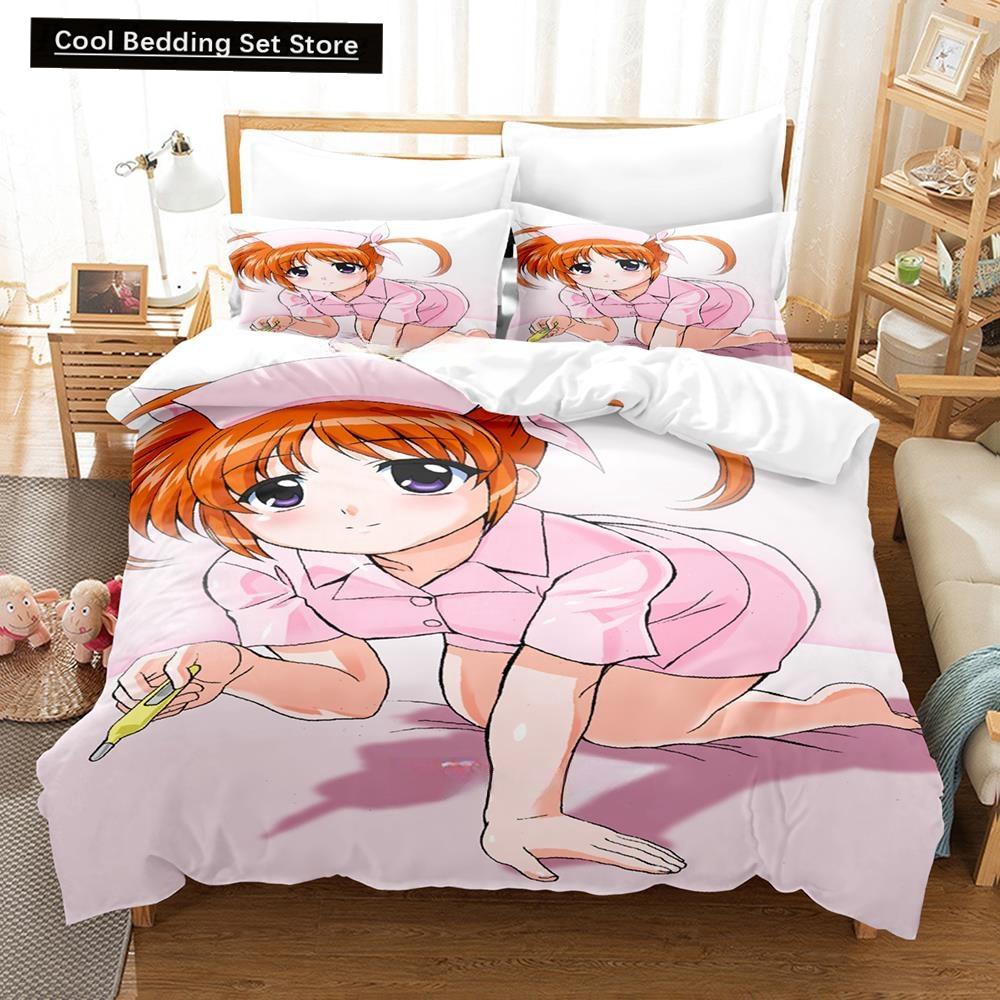 3D Printing Anime Kawaii Girls Rizelmine Bedding Set Single Twin Full Queen King Size Bed Set Adult Kid Bedroom Duvet Cover Sets