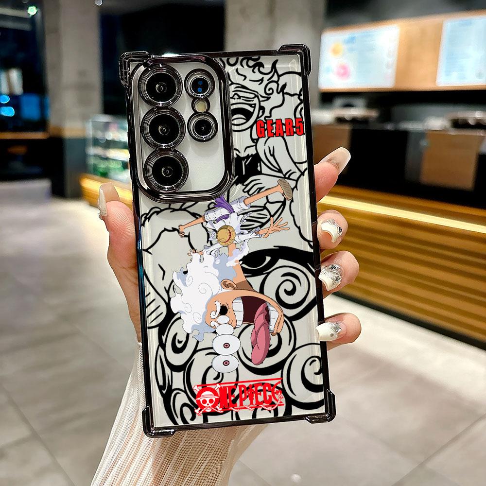Sun God Nika GEAR 5 Luffy Cute Coque For Galaxy S26 Ultra Phone Case For Samsung S26 S25 S24 S23 S21 Ultra S20 FE S25 Plus Cover
