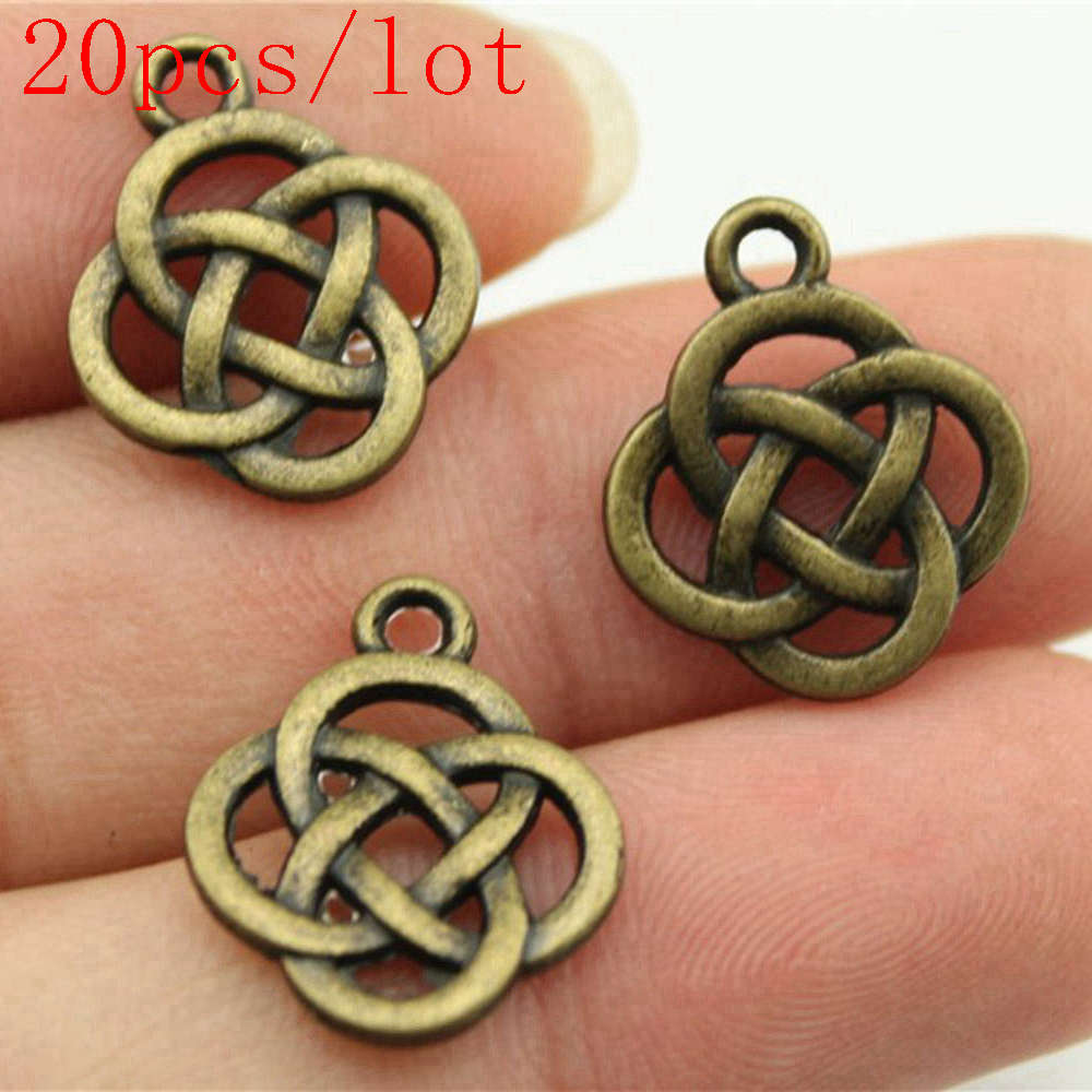 

Китайські вузлики для виготовлення ювелірних виробів, підвіски, аксесуари для ремесел своїми руками A02-20pcs-18x16mm