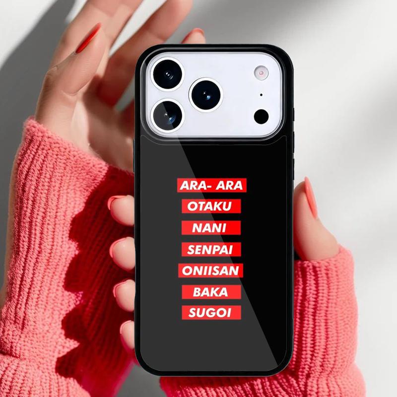 Sugoi Senpai Anime Phone Case for iPhone 17 Air 16e 15 14 13 Pro Max Back Cover for 12 11 Pro Coque