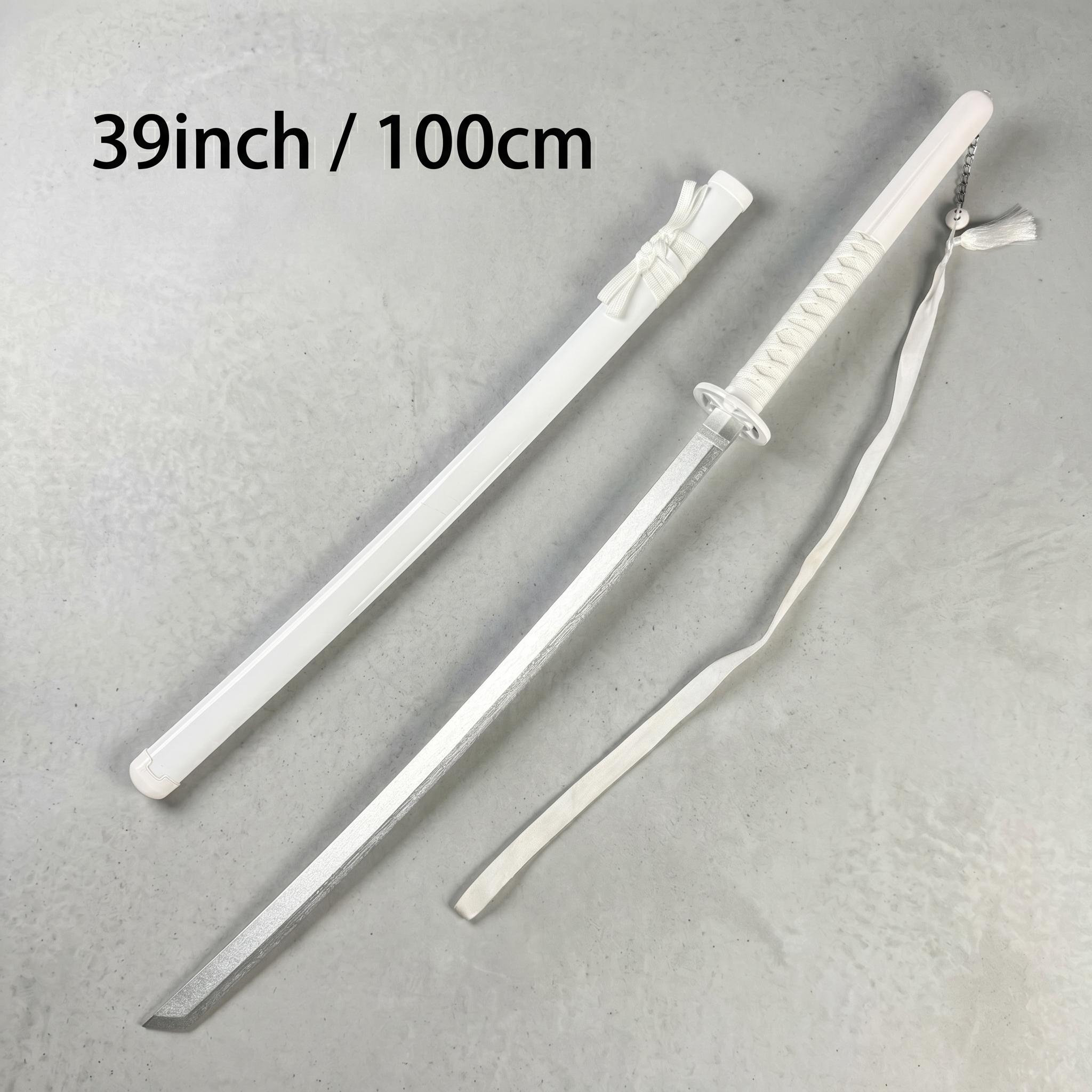

39inch Plastic Rukia Katana Swords Bleach Real Size Japanese Samurai Sabre Nylon Blade Katana Cosplay Prop Home Decor Toy Gift
