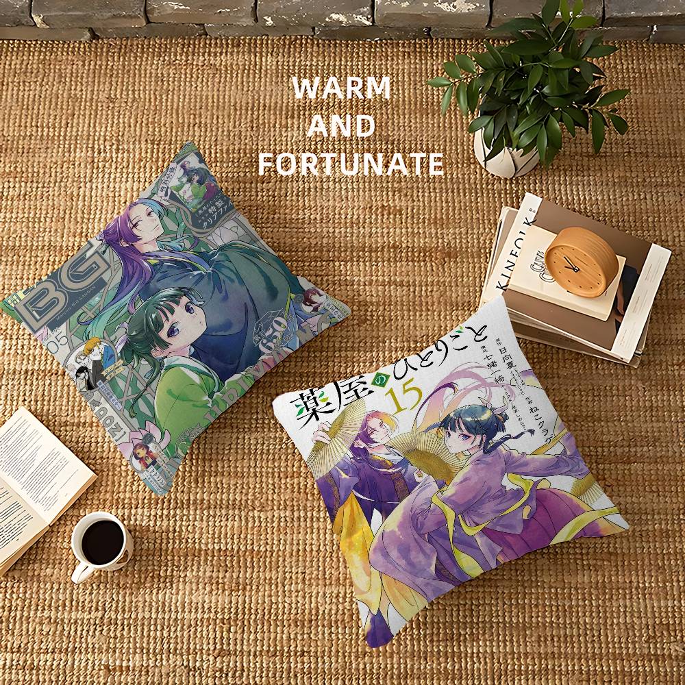 Anime The Apothecary Diaries Pillow Gift Home Office Decoration Bedroom Sofa Car Cushion Cover Case 45x45