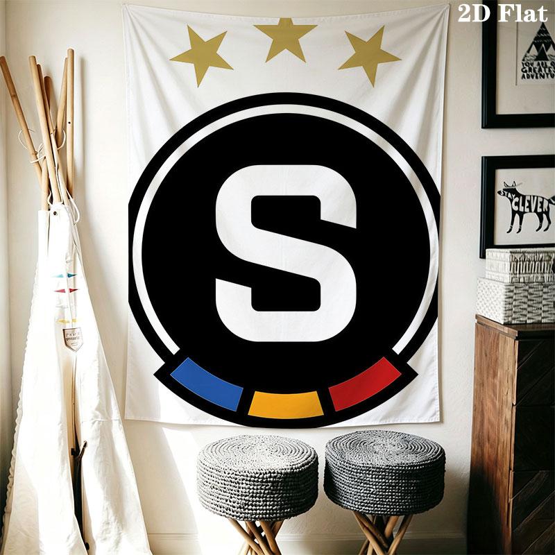 AC Sparta Praha Wall Hanging Printed Fabric Blanket Decorative Tapestries for Bedroom Living Room Home Decor