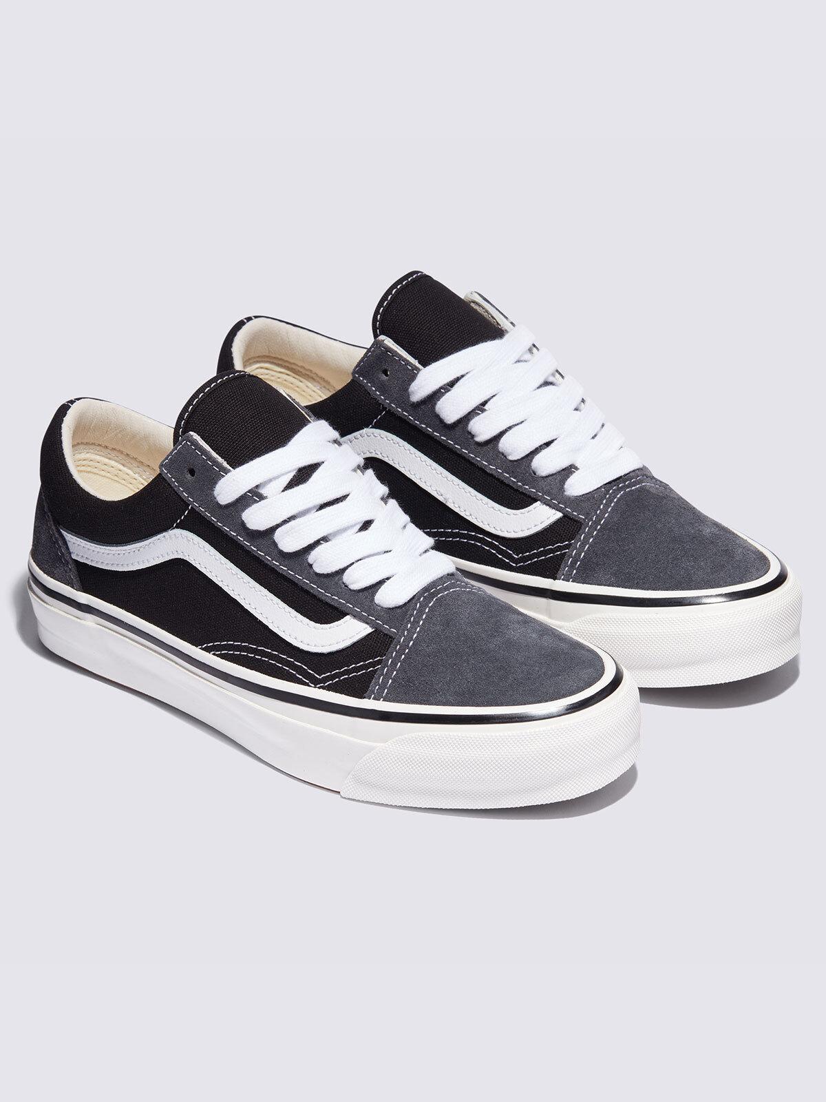 VN000D56239 Vans Premium Old Skool Замша Серый Черный (Мужской) 4.5