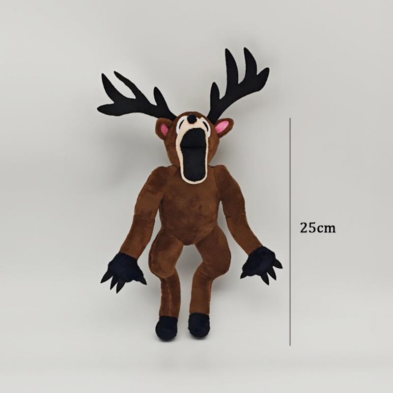 TreasuringU  New 99 Night In Forest Plush Game Brown Stand Sit Elk Deer White Owl Stuffed Doll Kid Christmas Gifts