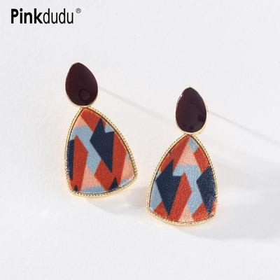 2023 Summer New Multicolor Geometric Drop Earrings Creative Drip Painting Earring for Women Jewelry Gifts PD1280