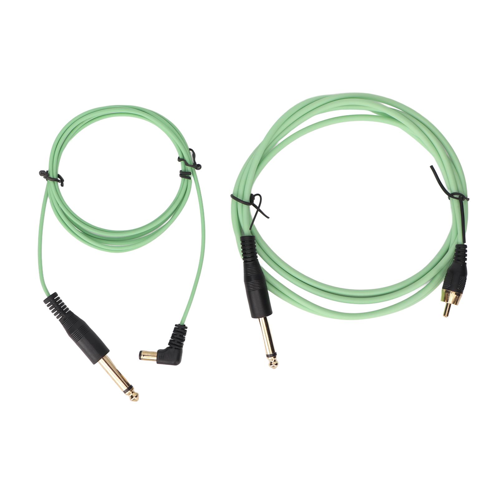 

RCA Straight Tattoo Clip Cord Silicone TPE Portable DC Elbow Tattoo Clip Cord for Beauty Salon зелёный