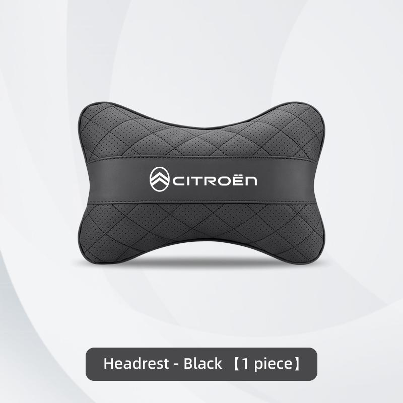 Car Headrest and Lumbar Support Set Comfort Neck Pillow Keychain For Citroen C4 C3 C5 C5X e-C4 X e-C3 C-Elysee Berlingo C1 C6 C2 YX3