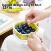 Drain Basket Colander Fruits Vegetables Strainer Dual-Layer Design Food-Grade BPA Free Kitchen Draining Basket with Handle