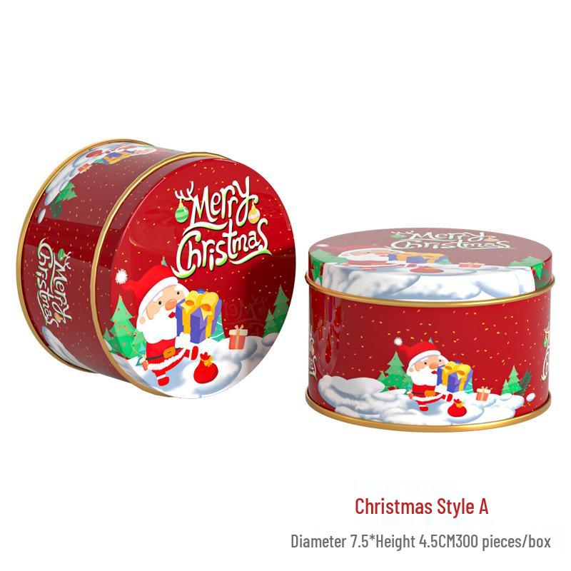 2024 Christmas Rectangle Tin Box Gift Packaging for Candy
