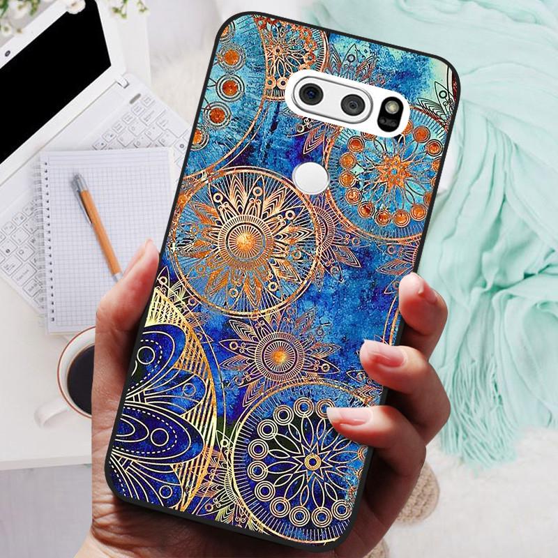 Para LG V30 V30+ Funda Gato Lindo Pintado Trasera para Teléfono Para LG V35 V30S Thinq Funda Silicona Suave Para LGV30 V30 Plus Fundas Coques