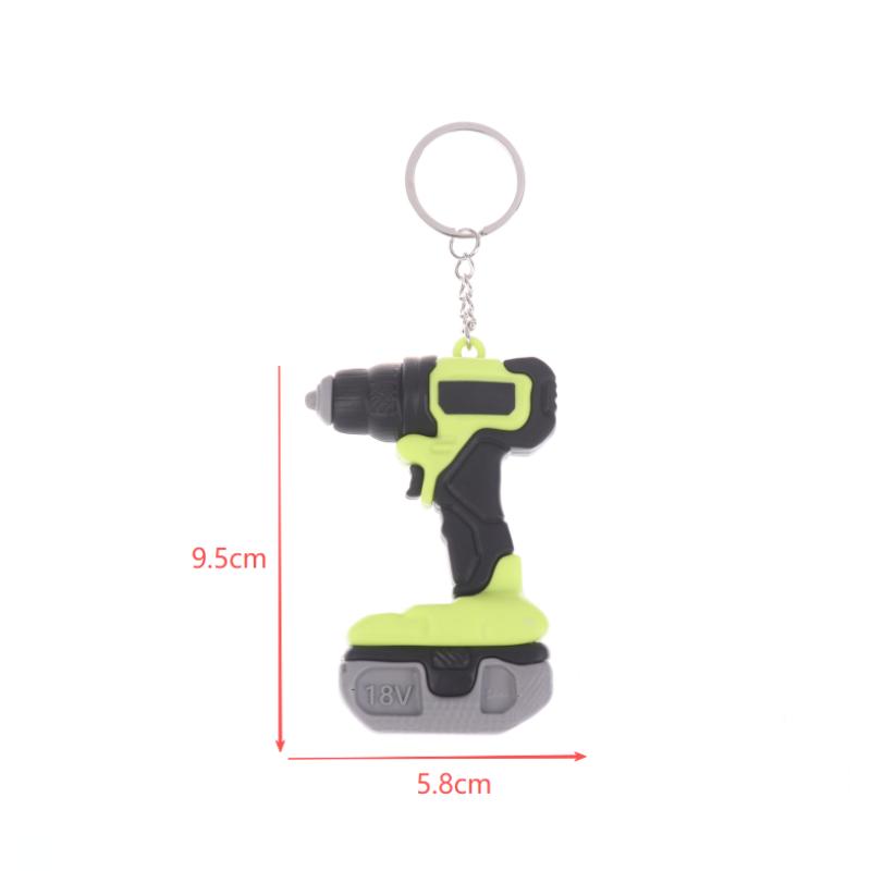 Portable Soft Rubber Power Tools Pendant Keychain Suitable Trendy Daily Backpack Ornaments Adornments