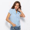 Frauen Hemd Chiffon Bluse Femininas Tops Kurzarm Elegante Damen Formale Büro Bluse Chiffon Hemd Kleidung Neue