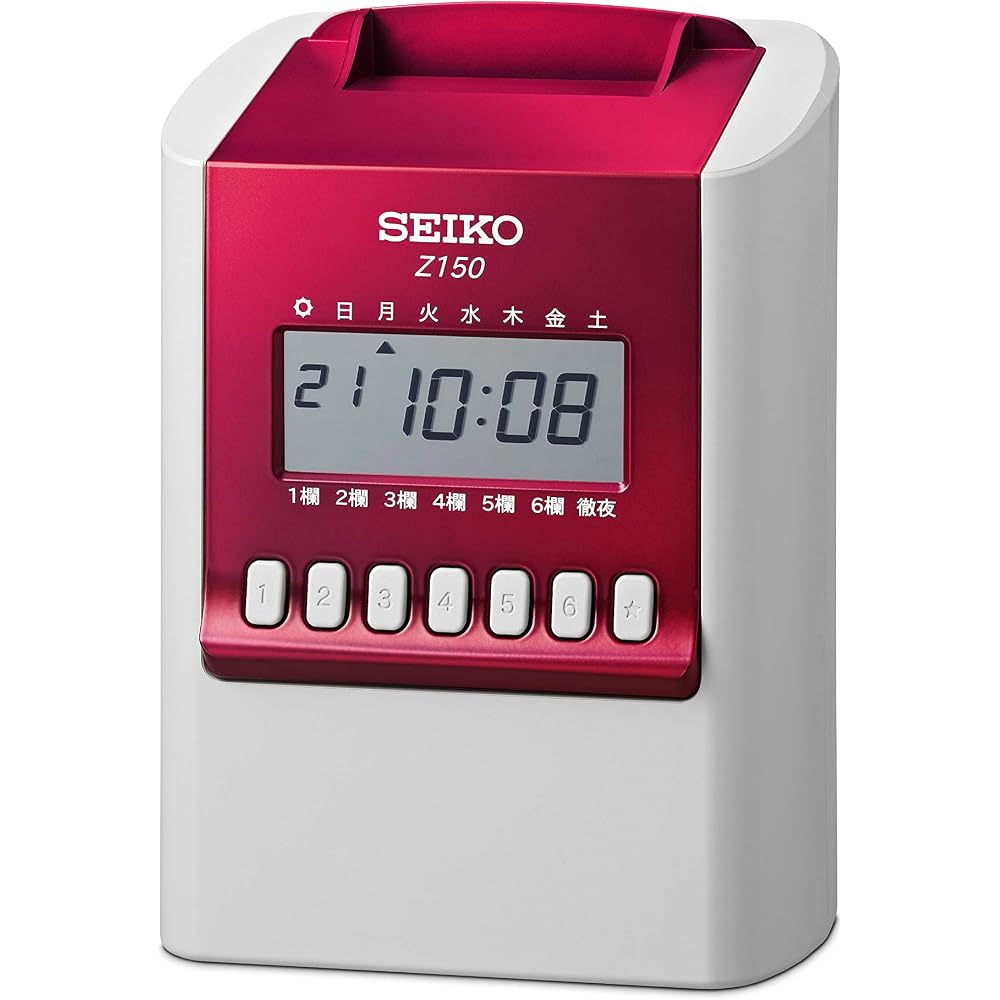 Многофункциональный регистратор времени Seiko Solutions, Красный, Z150R