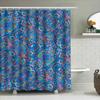 Colorful Floral Shower Curtain Decor Bathroom Accessories