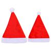 2022 Red Gold Velvet Plush Edge Santa Hat for Adults and Children
