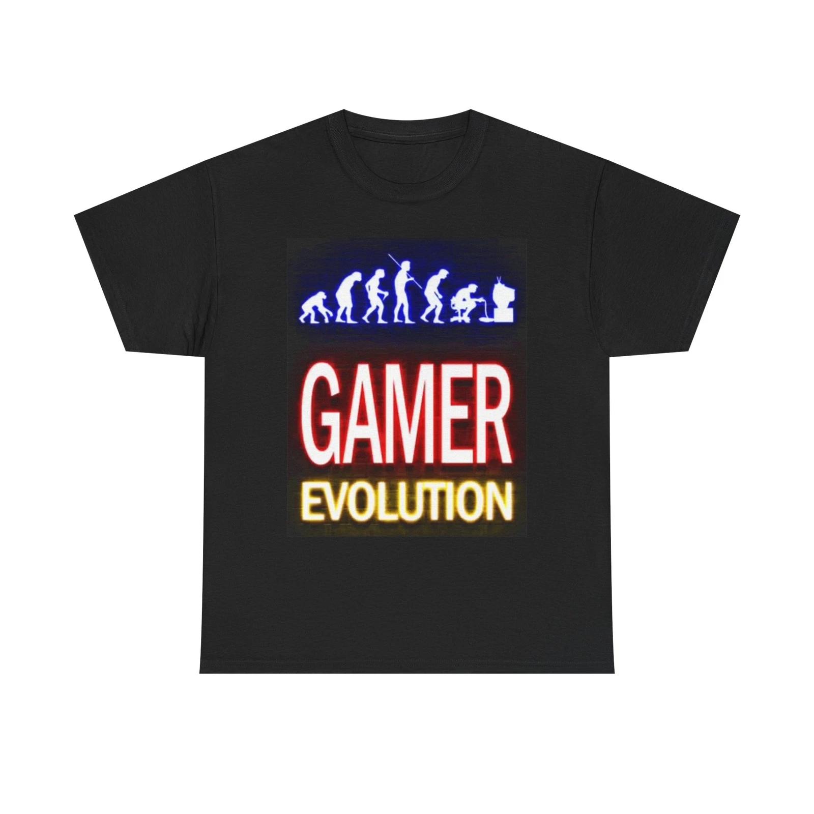 Men s and Women s T-shirts Gamer Evolution Graphic XXL