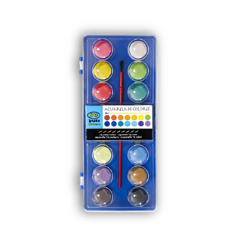 

Huiyi Solid Watercolor Paint Set - 24/36 Colors for Kids