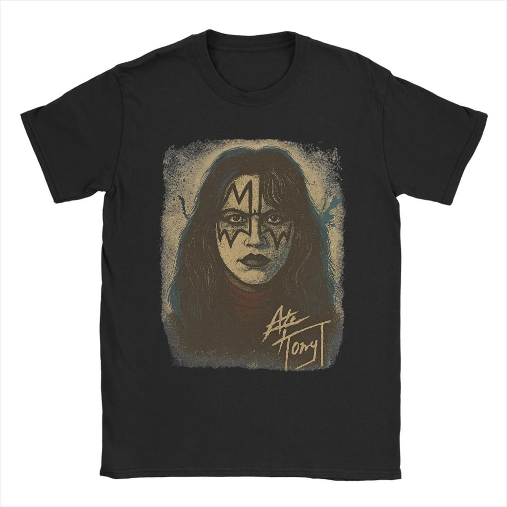 Rip Ace Frehley The Spaceman 1951-2025 kiss band Apparel Men Women T Shirt 100% Cotton Tee New Arrival  T-shirt Clothing