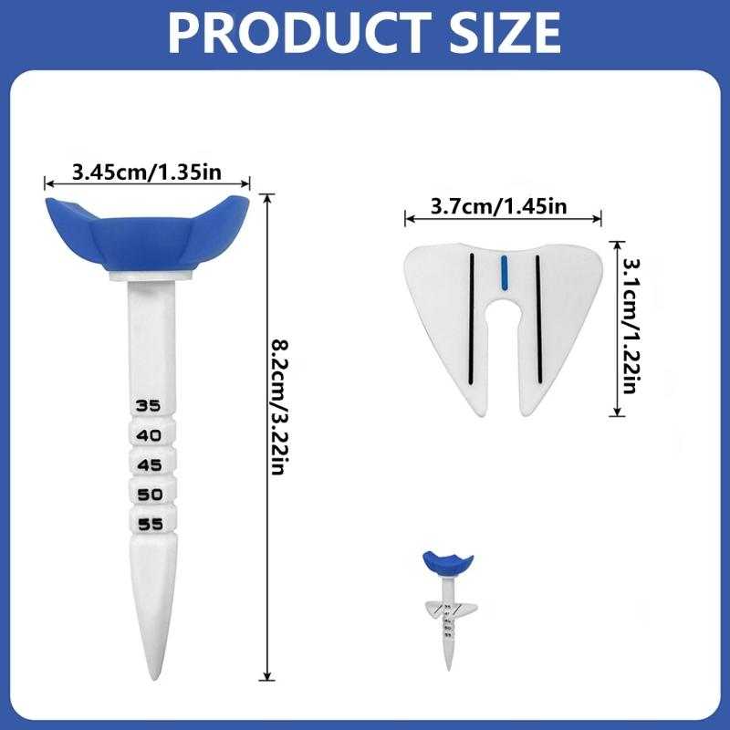 Golf Tees Height Adjustable Golf Ball Tees With Alignment Line For Precises Shots For Driving Ranges And Backyard Practice