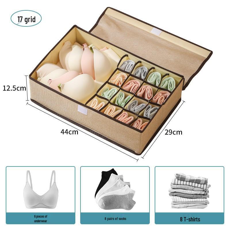 Schubladen-Stil Stoff Unterwäsche Organizer: Aufbewahrungsbox für Socken und Slips für den Kleiderschrank