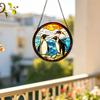 Stained Glass Window Hanging Puzzle Pendants Garden Kitchen Sunroom Home Décor