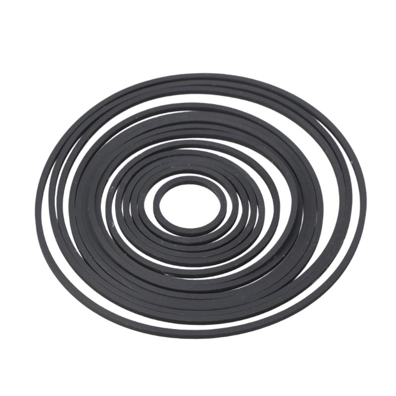 Square Rubber Drive Belts 1.2mm Tape Machine Belt 19mm-100mm Folded Size Optional Size for Recorders