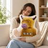 Cow-shaped abstract throw pillow 40cm