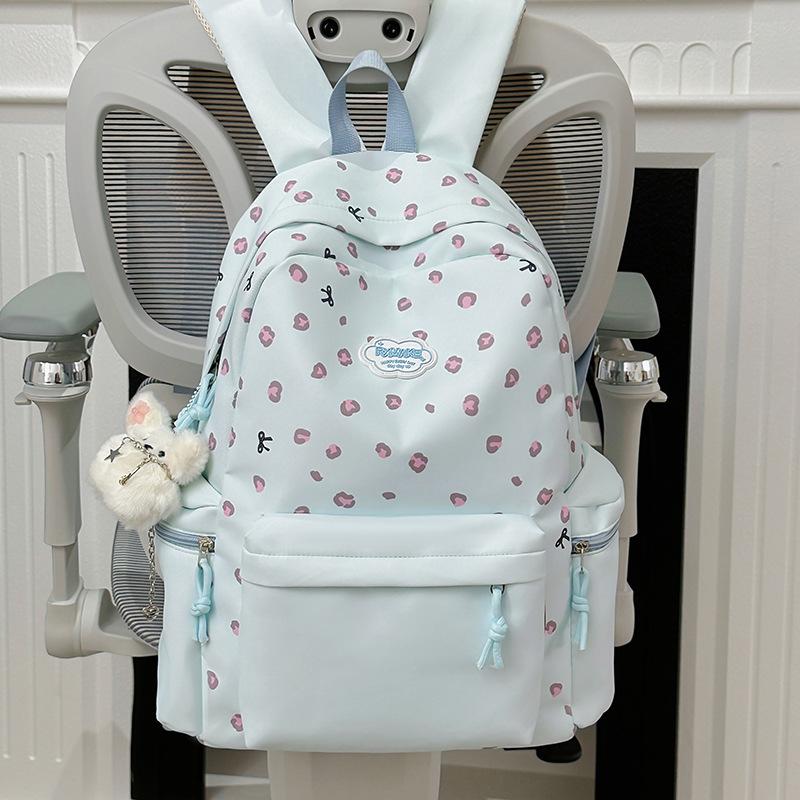 Japanese Style Girly Backpack for Female College Students, High-Value Large Capacity Niche Backpack for Middle and High School S
