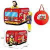 Children's Tent Popup Play Tent Toy Outdoor Foldable Playhouse Fire Truck Police Car icecream car kids Game House Bus Indoor