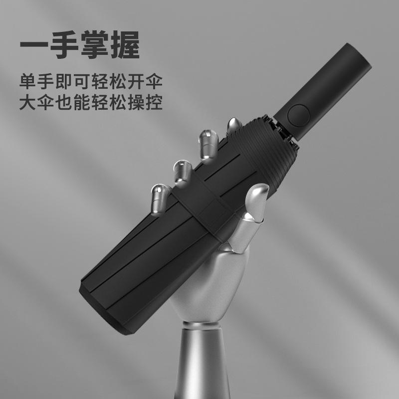 Automatic Umbrella 24 Bone Large Double Umbrella Sunny and Rainy Female Parasol Enlarged, Thickened and Reinforced Folding Umbrella