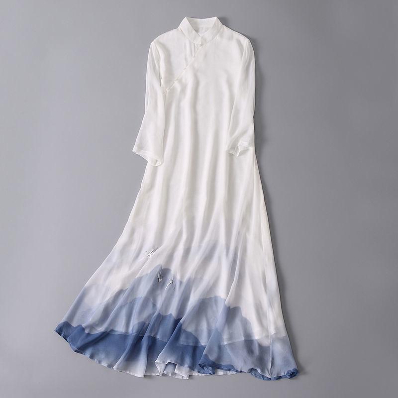 

Этническое платье макси Zen Tea - Маленький размер, Весна/Лето, Длинное, Подходящее для ежедневных поездок XXL белый