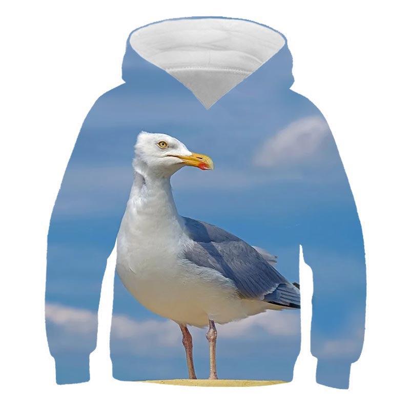 

Осенние 3D толстовки с принтом арктических животных, модные, повседневные, спортивные, с длинным рукавом, детские, для мальчиков 160