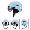 Unisex Ski Helmet Adults Kids With Removable Goggle Lens Windproof Warm Winter Snow Sports Half CE Certified