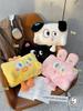 Cute Plush Rechargeable Hot Water Bottle Explosion-Proof Warm Water Bag 2025 New Model Black Warm Baby Girl Hand Warmer
