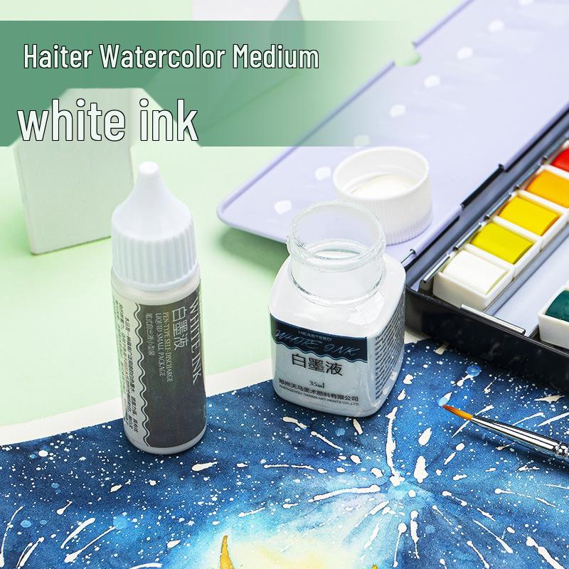 Haiter Waterproof White Ink Brush for Manga and Starry Sky Highlights